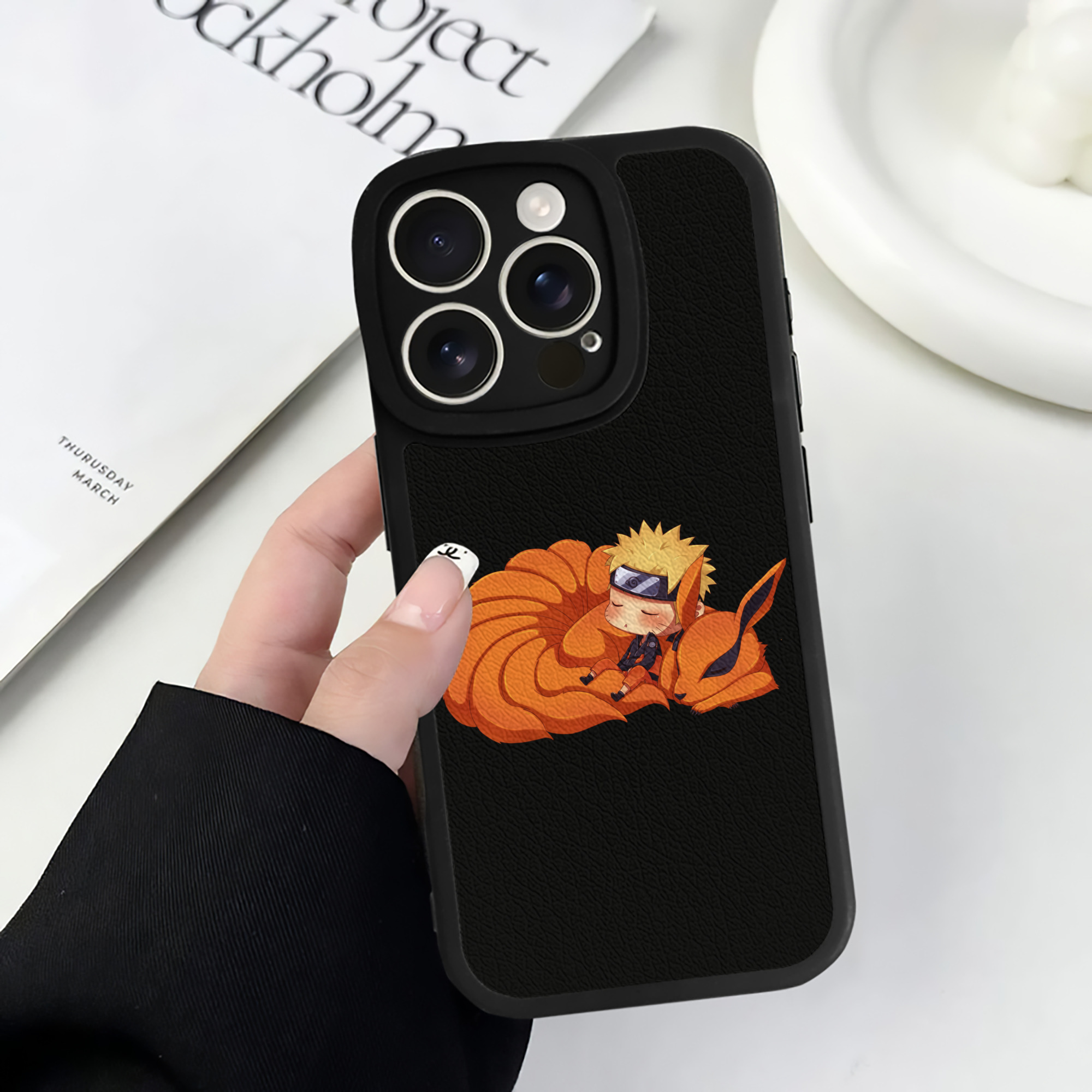（画像用） NARUTO -ナルト- うずまき ナルト Uzumaki Naruto 【iPhone 16シリーズ対応】シリコンスマホケース（レザー調） 材質：シリコン